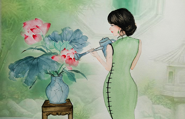 家中養(yǎng)蓮，心中有廉  600.jpg